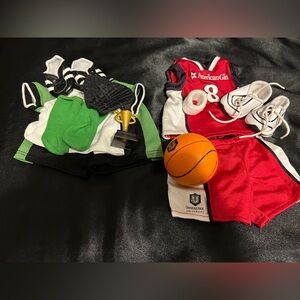 American Girl Basketball and Soccer outfits